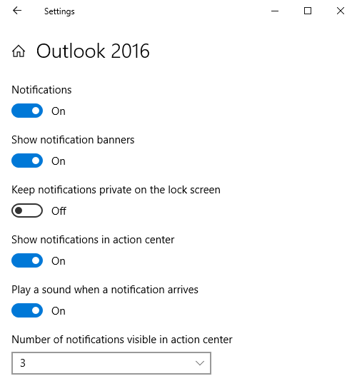 mac outlook notifications not working
